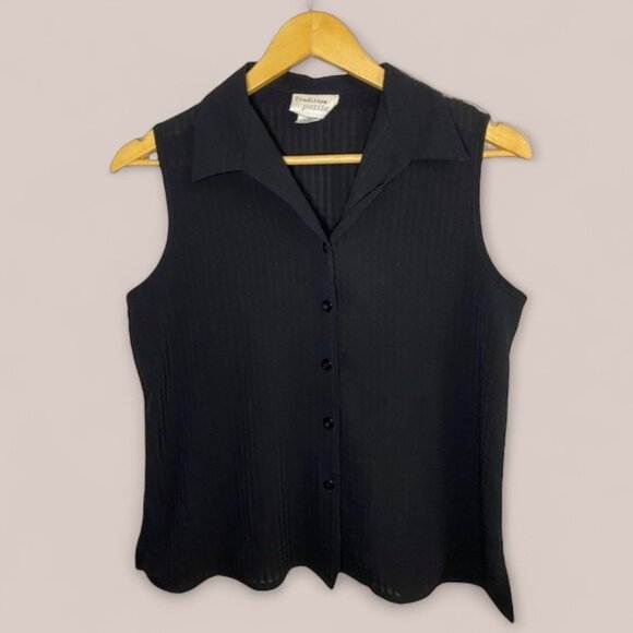 Vintage Traditions Made in Canada Petite Sheer Sleeveless Tank - Picture 1 of 4